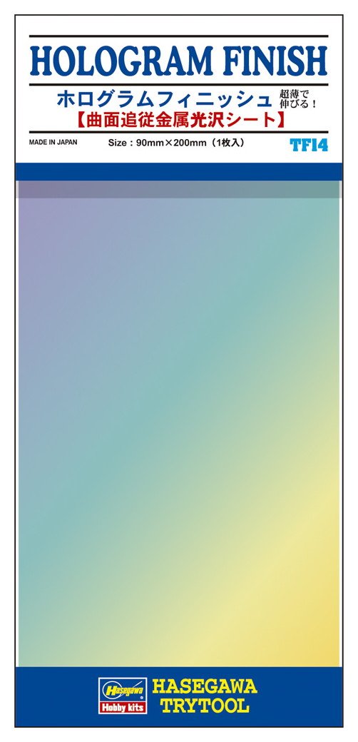 HASEGAWA Tf-14 Hologram Finish 1 Sheet 90 X 200Mm- Japan Figure Store - #1 Bring To You The Best Japanese Goods