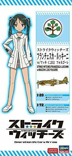 Hasegawa Strike Witches 1/20 Francesca Resin Kit W/macchi C.202 Folgore 1/72 Kit- Japan Figure Store - #1 Bring To You The Best Japanese Goods