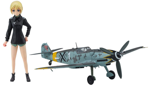HASEGAWA Sp409 Strike Witches Erica Hartmann 1/20 W/Messerschmitt Bf109G-6 1/72- Japan Figure Store - #1 Bring To You The Best Japanese Goods