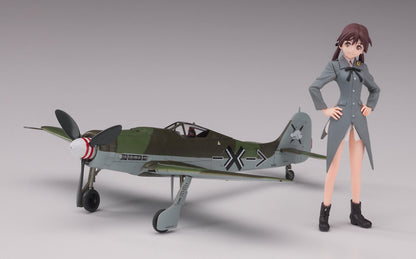 HASEGAWA Sp379 Strike Witches Gertrud Barkhorn 1/20 W/Focke-Wulf Fw190D-9 1/72- Japan Figure Store - #1 Bring To You The Best Japanese Goods