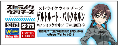HASEGAWA Sp379 Strike Witches Gertrud Barkhorn 1/20 W/Focke-Wulf Fw190D-9 1/72- Japan Figure Store - #1 Bring To You The Best Japanese Goods