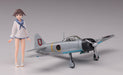 HASEGAWA Sp375 Strike Witches Yoshika Miyafuji 1/20 W/ Zero Fighter Type 22 1/72 Kit Set- Japan Figure Store - #1 Bring To You The Best Japanese Goods