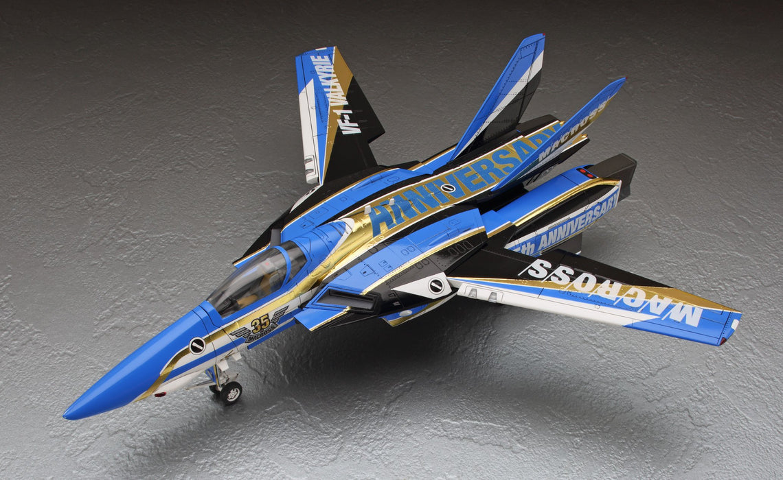 Hasegawa Super Dimension Fortress Macross Vf-1J Valkyrie Macross 35Th Anniversary Painting Machine 1/72 Scale Plastic Model 65839- Japan Figure Store - #1 Bring To You The Best Japanese Goods