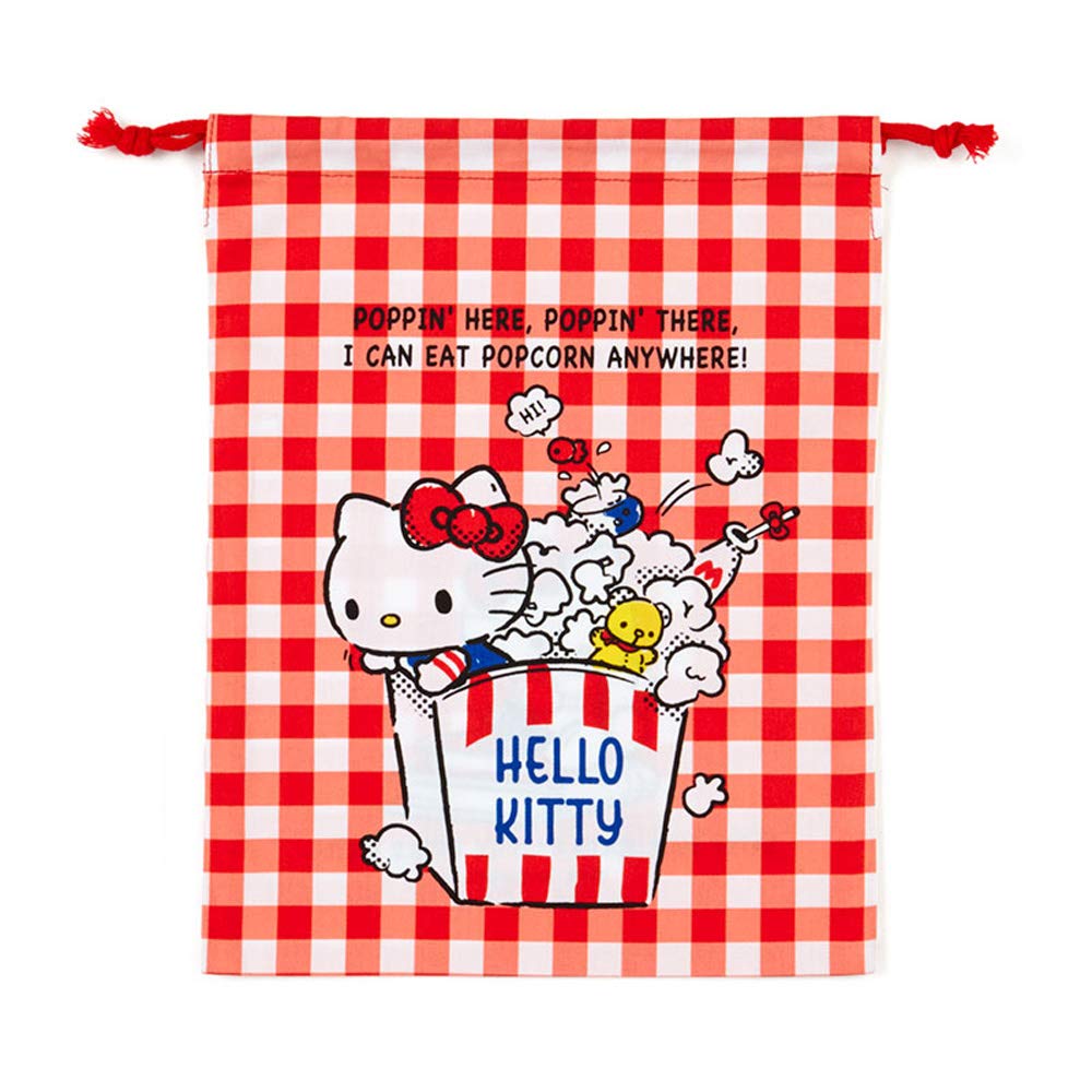 SANRIO Drawstring Bag M Hello Kitty- Japan Figure Store - #1 Bring To You The Best Japanese Goods