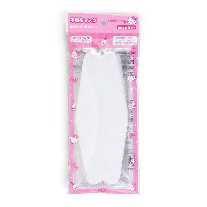 Hello Kitty Three-Dimensional Non-Woven Mask 5 Pieces- Japan Figure Store - #1 Bring To You The Best Japanese Goods