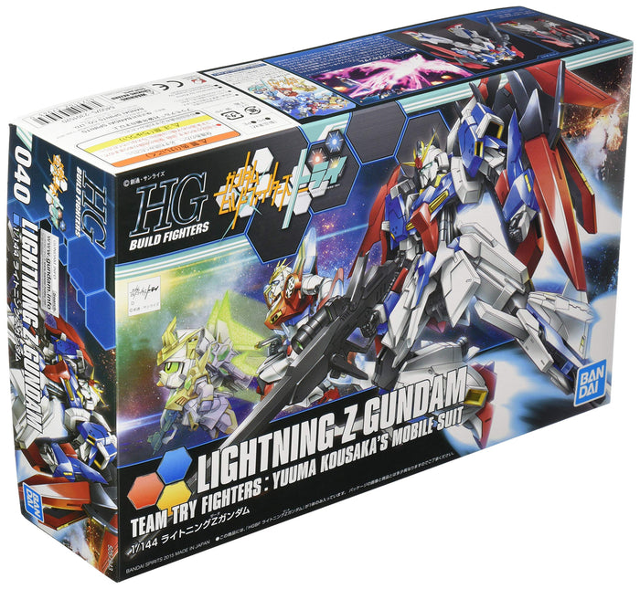 BANDAI Hg Build Fighters 040 Lightning Z Gundam 1/144 Scale Kit- Japan Figure Store - #1 Bring To You The Best Japanese Goods