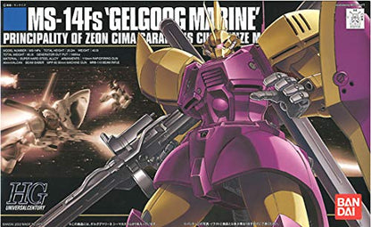 BANDAI Hguc 026 Gundam Ms-14Fs Gelgoog Marine 1/144 Scale Kit- Japan Figure Store - #1 Bring To You The Best Japanese Goods