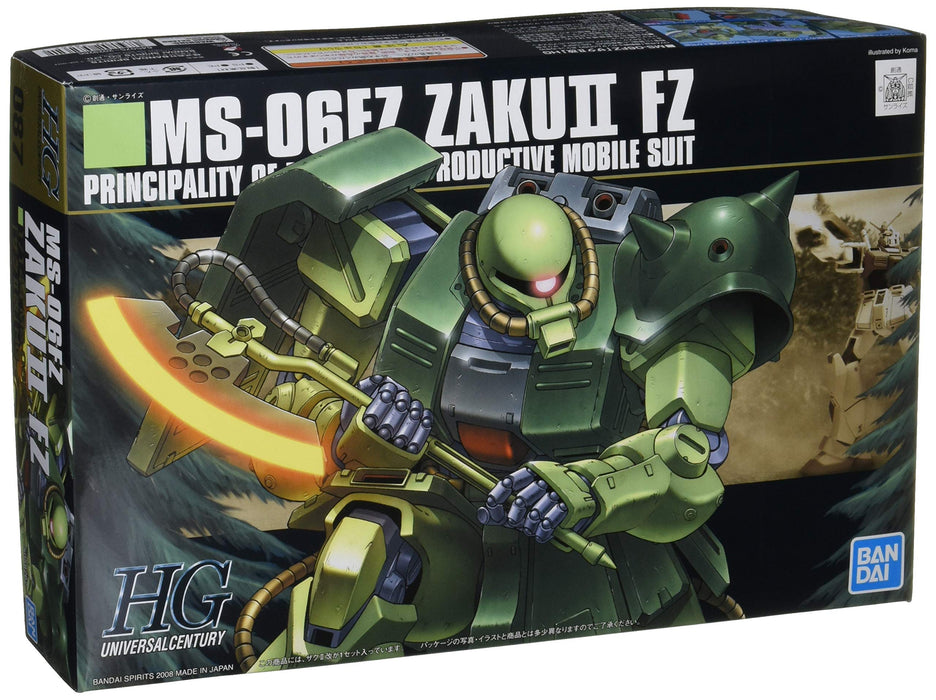 BANDAI Hguc 087 Gundam Ms-06Fz Zaku Ii Fz 1/144 Scale Kit- Japan Figure Store - #1 Bring To You The Best Japanese Goods