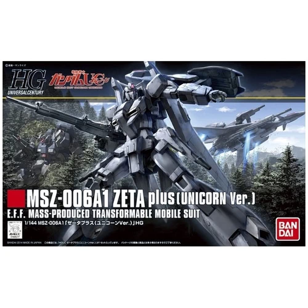 BANDAI Hguc 182 Gundam Msz-006A1 Zeta Plus Unicorn Version 1/144 Scale Kit- Japan Figure Store - #1 Bring To You The Best Japanese Goods