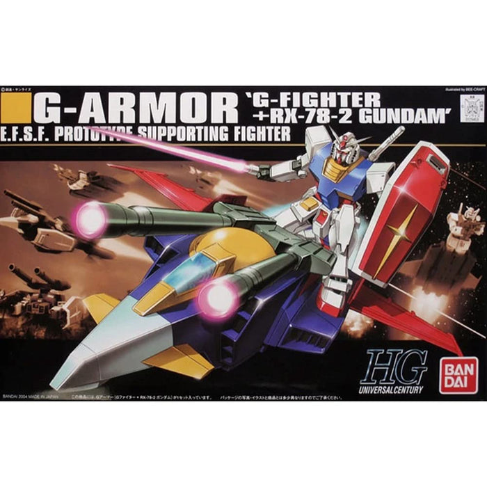BANDAI Hguc 050 Gundam G-Armor G-Fighter+Rx-78-2 1/144 Scale Kit- Japan Figure Store - #1 Bring To You The Best Japanese Goods