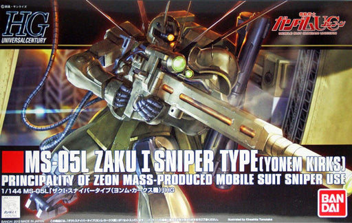 BANDAI Hguc 137 Gundam Ms-05L Zaku I Sniper Type Yonem Kirks 1/144 Scale Kit- Japan Figure Store - #1 Bring To You The Best Japanese Goods