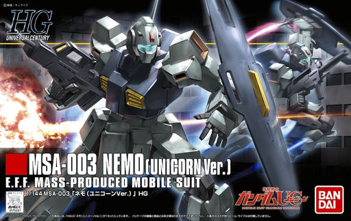 BANDAI Hguc 140 Gundam Msa-003 Nemo Unicorn Version 1/144 Scale Kit- Japan Figure Store - #1 Bring To You The Best Japanese Goods