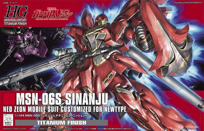 BANDAI Gundam Msn-06S Sinanju Titanium Finish 1/144 Scale Kit- Japan Figure Store - #1 Bring To You The Best Japanese Goods