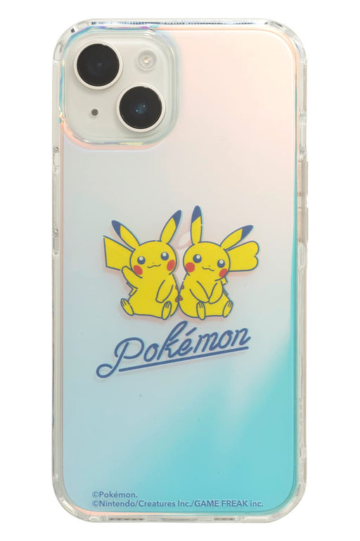 Hamee Pokemon Iphone 14/13 Hybrid Case (Pikachu) Transp. Clear Shockproof Antibac. Anti-Yellow- Japan Figure Store - #1 Bring To You The Best Japanese Goods