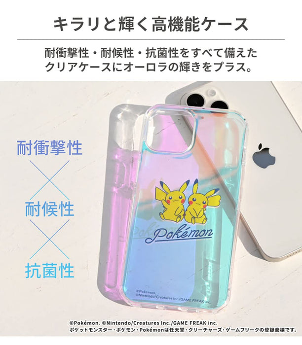 Hamee Pokemon iPhone SE (3rd/2nd Gen) Hybrid Case (Pikachu) Transparent Clear Aurora Shockproof- Japan Figure Store - #1 Bring To You The Best Japanese Goods
