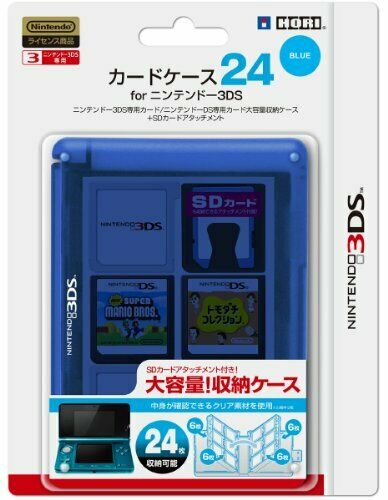 Hori Nintendo Official Licensed Products Card Case 24 For Nintendo 3ds Blue- Japan Figure Store - #1 Bring To You The Best Japanese Goods