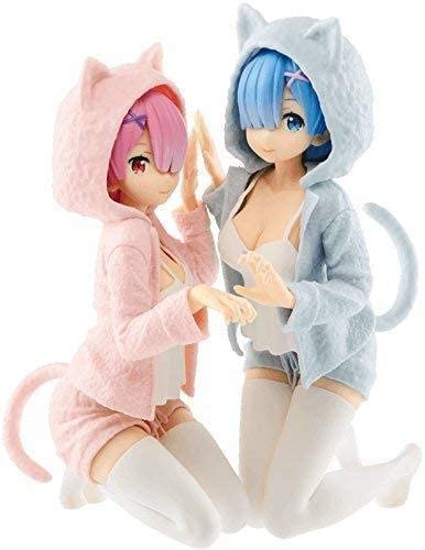 Generic Product Ichiban Kuji Re:Zero Starting Life In Different World Ram & Rem Nyanko Mode Figure (Prize A) Japan- Japan Figure Store - #1 Bring To You The Best Japanese Goods