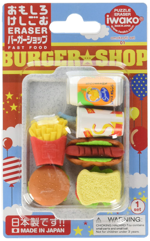 Iwako Japan Omoshiro Keshigomu Er-961099 Burger Eraser | Correction Fluid Eraser- Japan Figure Store - #1 Bring To You The Best Japanese Goods