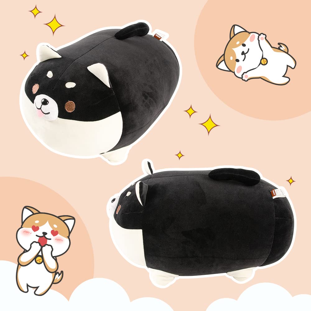 Jema Hugging Pillow Shiba Dog Black Plush Toy And Stuffed Animal Pillow Made In Japan- Japan Figure Store - #1 Bring To You The Best Japanese Goods