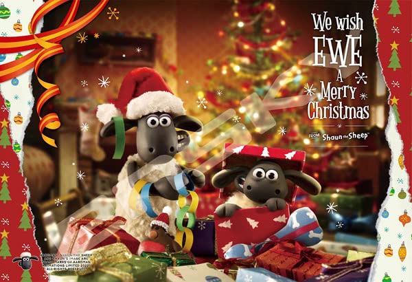 ENSKY 70-L04 Jigsaw Puzzle Merry Christmas Shaun The Sheep Child Puzzle 70 L-Pieces- Japan Figure Store - #1 Bring To You The Best Japanese Goods