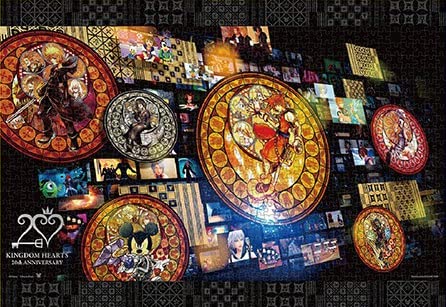 Jigsaw Puzzle Kingdom Hearts/20Th Anniversary Stained Glass 1000 Piece (D-1000-098)- Japan Figure Store - #1 Bring To You The Best Japanese Goods