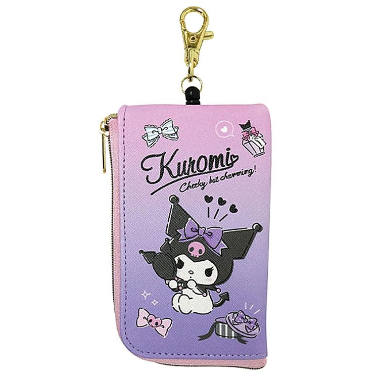 K Co Sanrio Kuromi Pass Case Key Case H130xW85xD15mm CKPS1-Ku- Japan Figure Store - #1 Bring To You The Best Japanese Goods