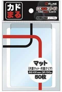 R Line Rounded Corner Sleeve Matte Transparent 50Sleeves Pack- Japan Figure Store - #1 Bring To You The Best Japanese Goods