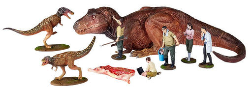 Kaiyodo Art Pla Researcher & T-Rex 1/35 Unpainted Model Kit- Japan Figure Store - #1 Bring To You The Best Japanese Goods