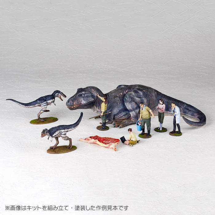 Kaiyodo Art Pla Researcher & T-Rex 1/35 Unpainted Model Kit- Japan Figure Store - #1 Bring To You The Best Japanese Goods