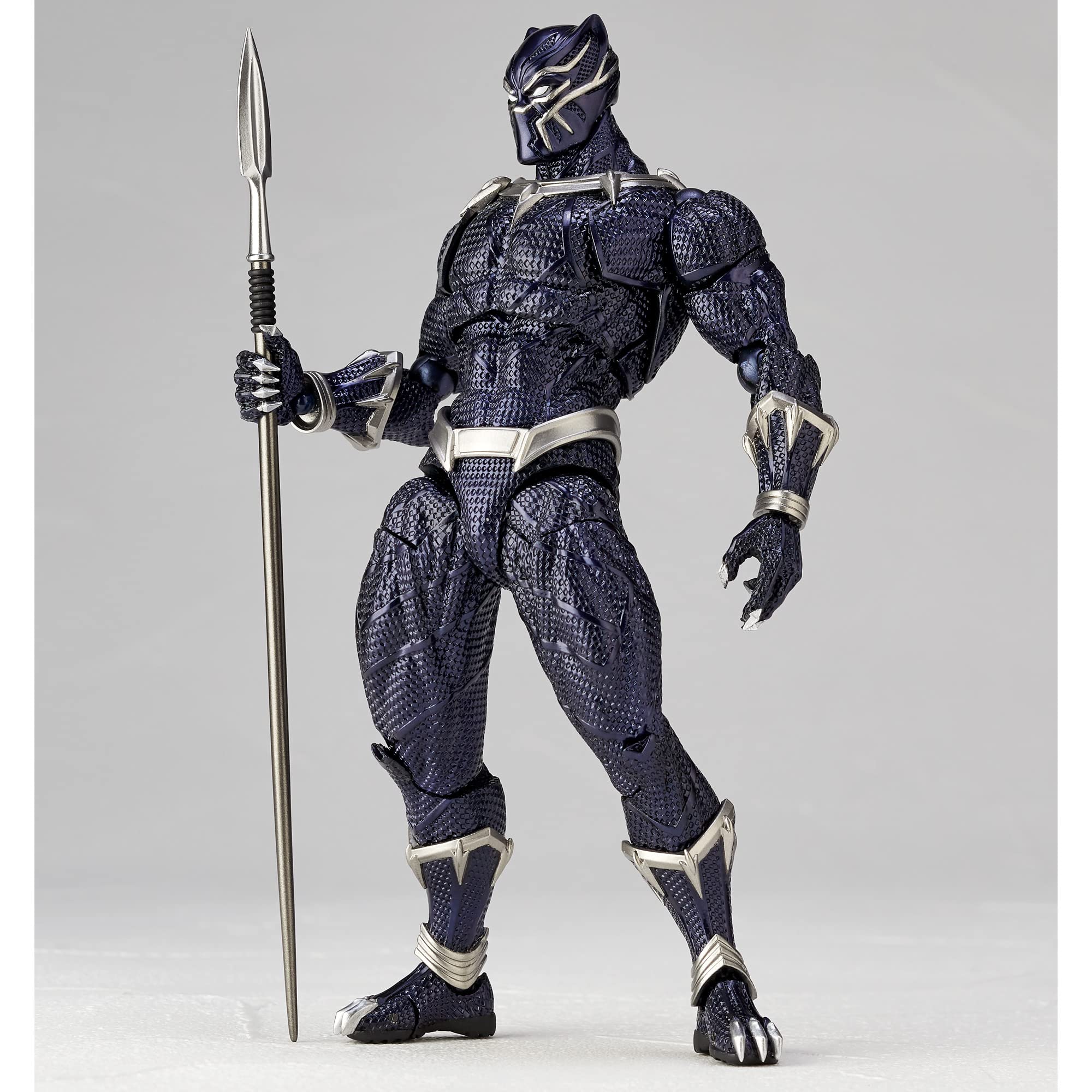 Kaiyodo Amazing Yamaguchi No.030 Black Panther Revoltech Figure - Japanese Action Model- Japan Figure Store - #1 Bring To You The Best Japanese Goods