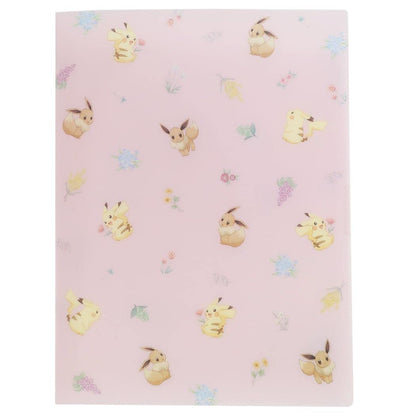 Pokemon Center Hard 6P Clear Folder Pikachu & Eevee- Japan Figure Store - #1 Bring To You The Best Japanese Goods