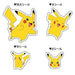 KamioJapan Pokemon Stickers 4 Size Pikachu 007320- Japan Figure Store - #1 Bring To You The Best Japanese Goods