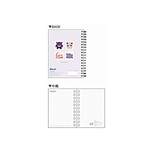 Pokemon Center A6W Ring Notebook 2 Tone Color- Japan Figure Store - #1 Bring To You The Best Japanese Goods