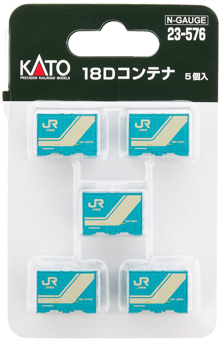 Kato N Gauge 18D 5-Piece Container Set - Railway Model Supplies- Japan Figure Store - #1 Bring To You The Best Japanese Goods