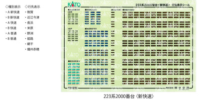 Kato N Gauge 223 Series 8-Car Set - 2000 New Rapid 10-1899 Railway Model Train- Japan Figure Store - #1 Bring To You The Best Japanese Goods