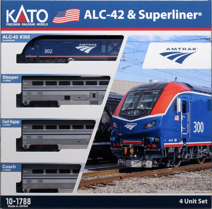 Kato 10-1788 N Gauge Amtrak Alc-42 Super Liner 4-Car Railway Model Set- Japan Figure Store - #1 Bring To You The Best Japanese Goods