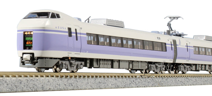 Kato N Gauge E351 Series 8-Car Basic Set Model Train - Super Azusa Purple 10-1342- Japan Figure Store - #1 Bring To You The Best Japanese Goods