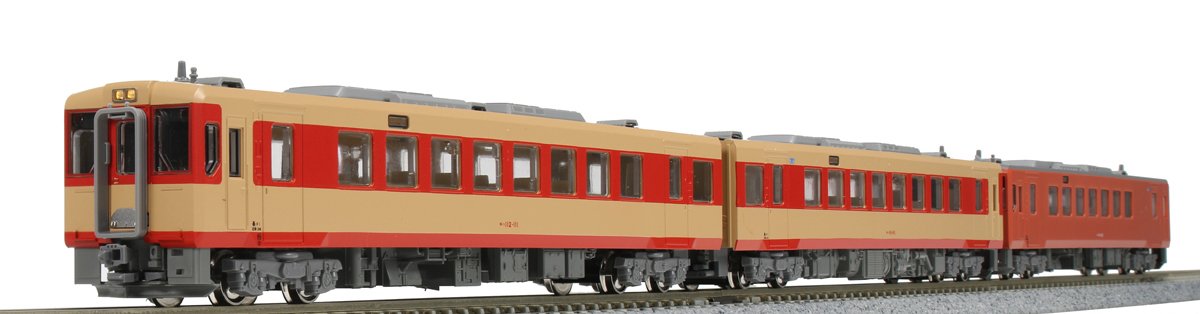 Kato Kiha 110 Series N Gauge 3-Car Set - JNR Color 10-1169 Diesel Railway Model- Japan Figure Store - #1 Bring To You The Best Japanese Goods