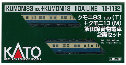 Kato N Gauge 2-Car Set Kumoni 83100 and 13 Iida Line Luggage Model Train 10-1182- Japan Figure Store - #1 Bring To You The Best Japanese Goods