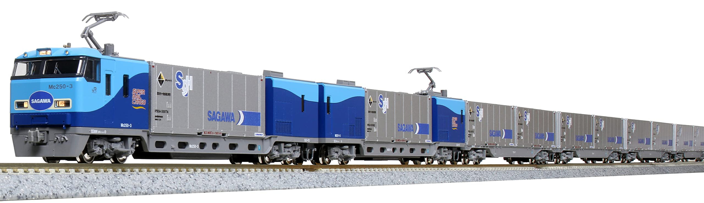 Kato M250 Series N Gauge 4-Car Super Rail Cargo U50A Basic Set - Railway Model Train- Japan Figure Store - #1 Bring To You The Best Japanese Goods