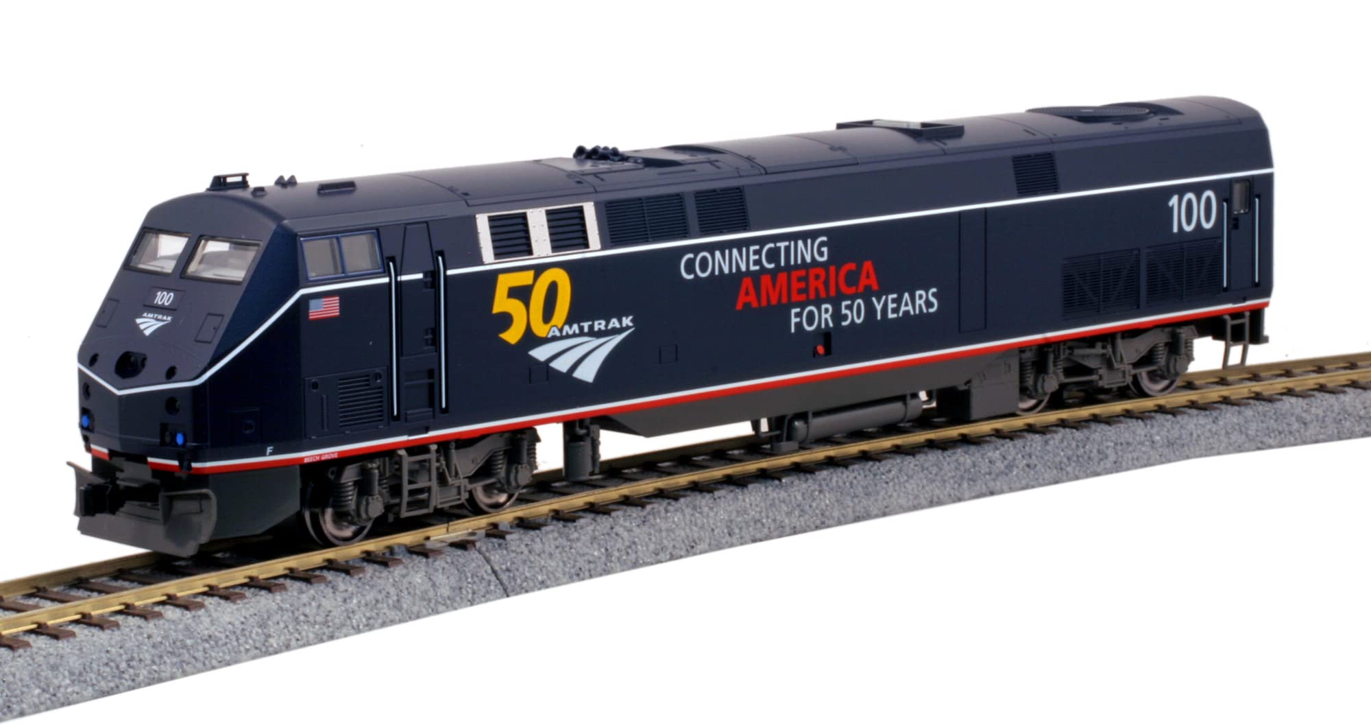 Kato HO GE P42 Amtrak Midnight Blue #100 Railway Model 50th Anniversary Edition- Japan Figure Store - #1 Bring To You The Best Japanese Goods