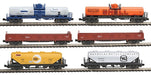 Kato Mixed Freight Train 6-Car Set N Gauge Rail Model - Foreign Vehicle 106-6275- Japan Figure Store - #1 Bring To You The Best Japanese Goods