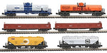 Kato Mixed Freight Train 6-Car Set N Gauge Rail Model - Foreign Vehicle 106-6275- Japan Figure Store - #1 Bring To You The Best Japanese Goods