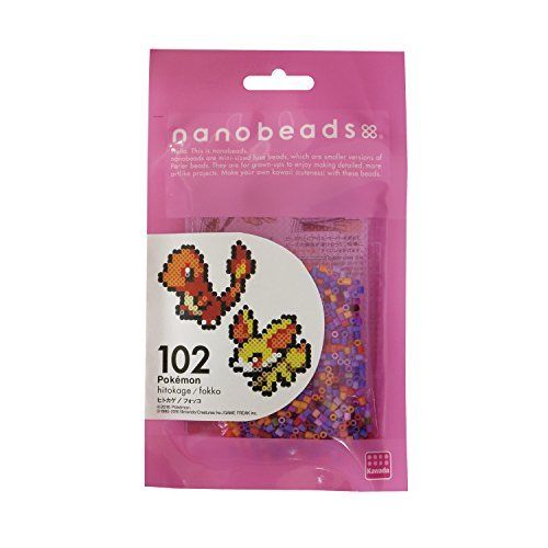 Kawada Nano Beads 102 Pokemon Charmander / Fennekin Perler Beads Kit- Japan Figure Store - #1 Bring To You The Best Japanese Goods