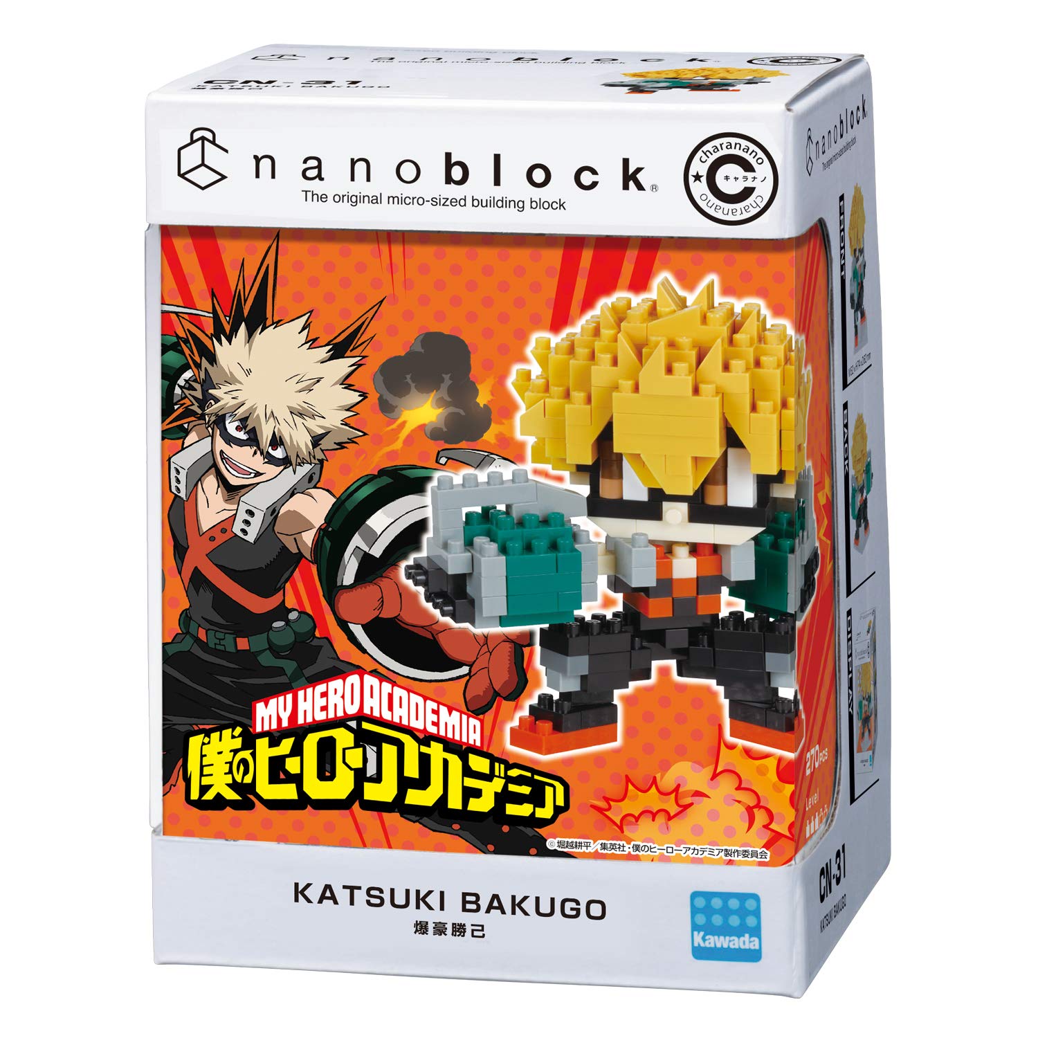 KAWADA Nanoblock Charanano My Hero Academia Bakugo Katsuki- Japan Figure Store - #1 Bring To You The Best Japanese Goods