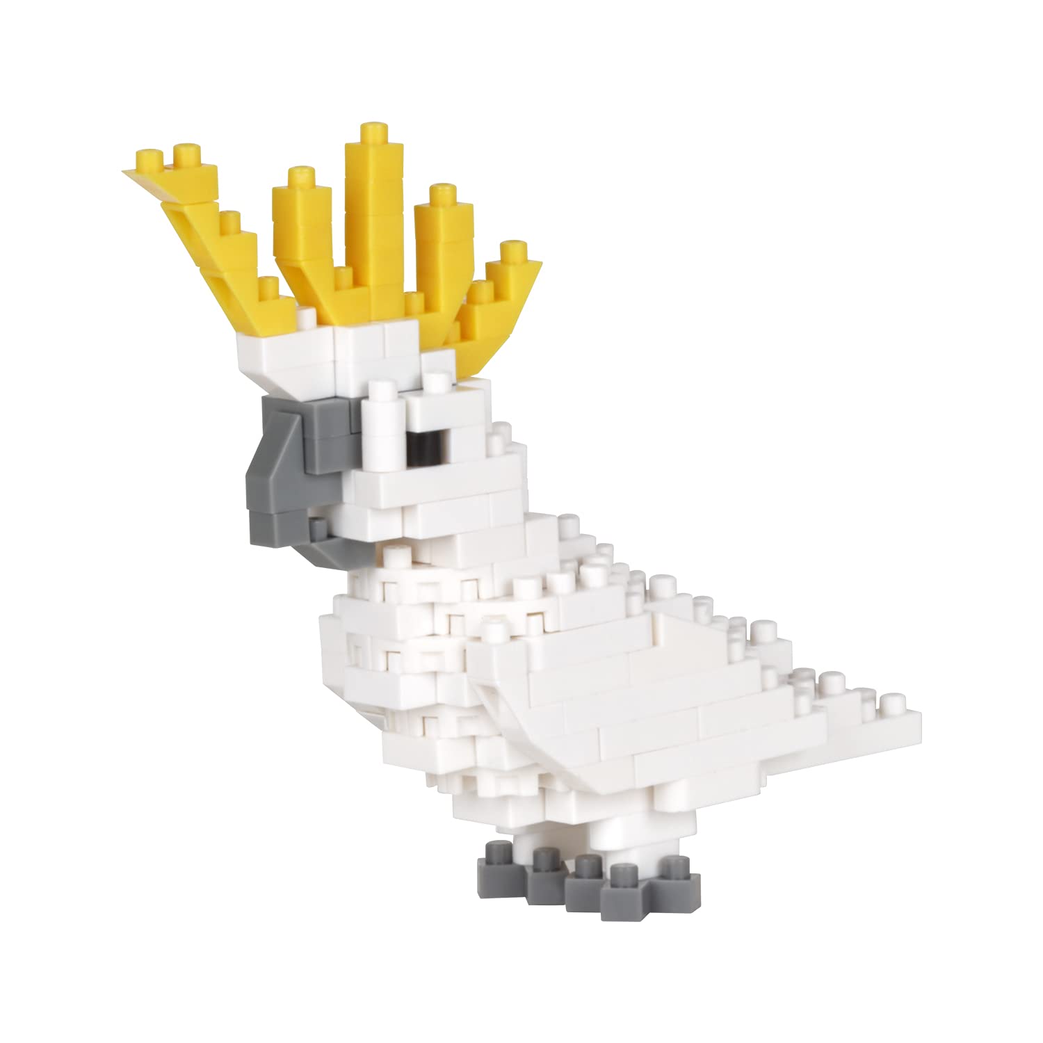 KAWADA Nbc-344 Nanoblock Sulphur-Crested Cockatoo- Japan Figure Store - #1 Bring To You The Best Japanese Goods