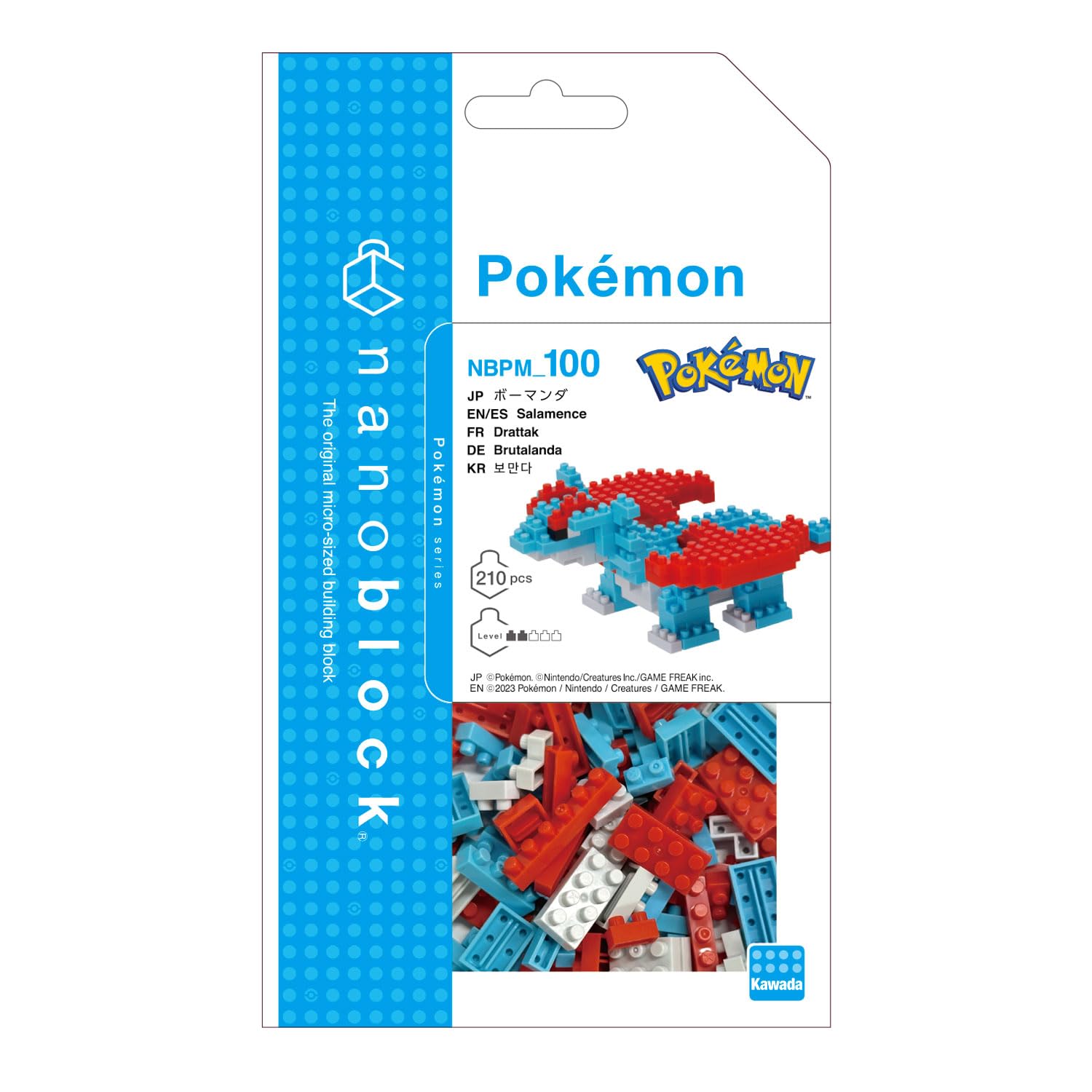 Kawada Nanoblock Pokemon Bomanda 210 Pieces Ages 12+ Japan Nbpm_100- Japan Figure Store - #1 Bring To You The Best Japanese Goods