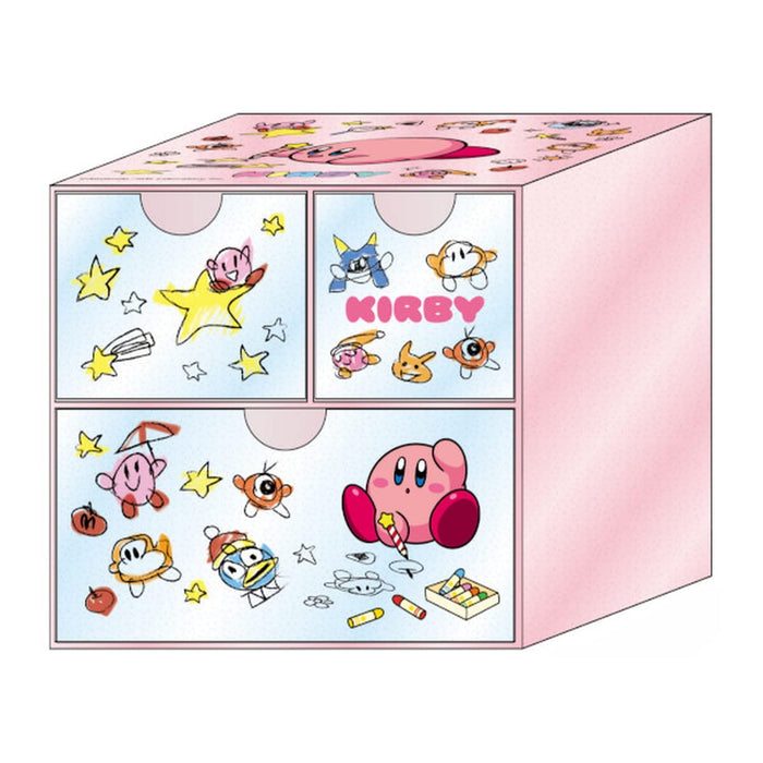 K Company Kirby Character Chest Scribble Pink H147Xw150Xd118Mm Japan Hk-Chr-Pk- Japan Figure Store - #1 Bring To You The Best Japanese Goods