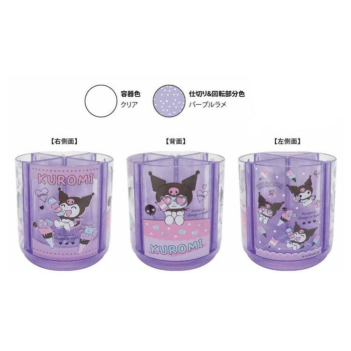 K Company Kuromi Rotating Pen Stand 559854 Pen Holder Japan Glitter Included- Japan Figure Store - #1 Bring To You The Best Japanese Goods