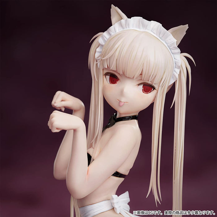 B'Full 1/7 Scale Kemomimi Gakuen Maid Swimsuit Cat Ear Girl Painted Figure - Japan- Japan Figure Store - #1 Bring To You The Best Japanese Goods